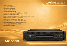 Cục đẩy công suất MG Audio MG6500 – Bộ khuếch đại Class H 2 kênh